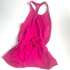 Nike DriFit Hot Pink Adjustable Tunic Tank Top, S